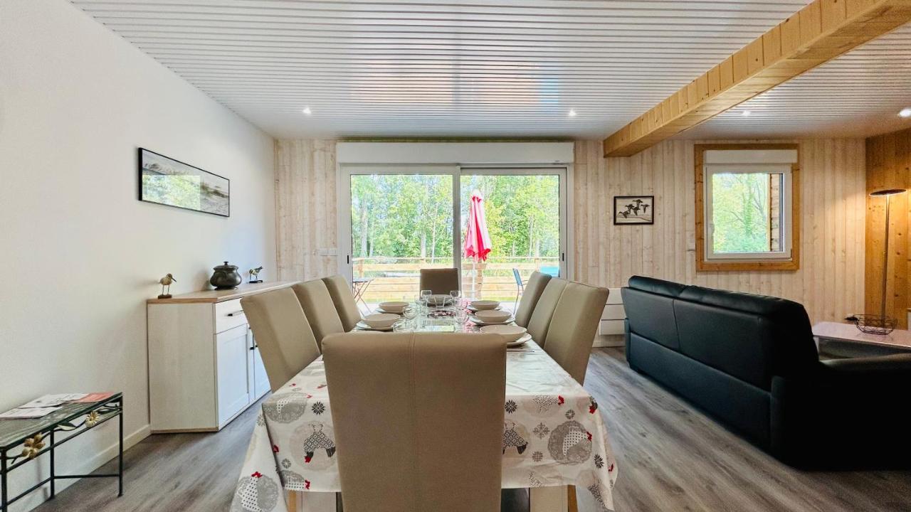 רו Chalet Avec Terrasse Sur Pilotis Vue Sur L'Etang מראה חיצוני תמונה
